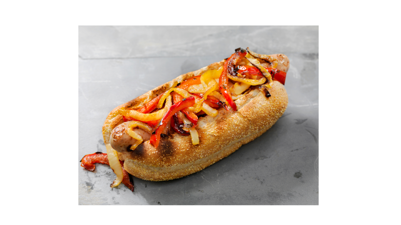 Brat Sausage Sandwich Meal
