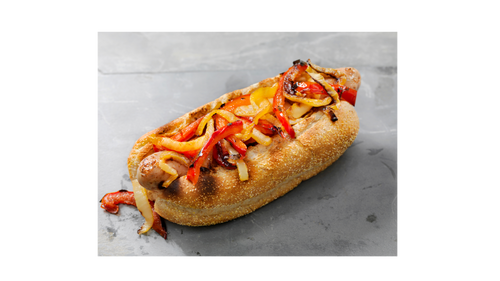 Brat Sausage Sandwich Meal